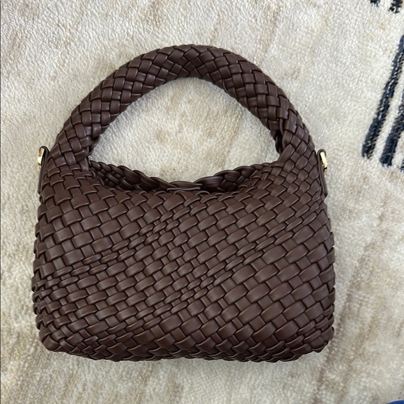 Dune London Handbags - Dune London Brown Woven Hobo Bag